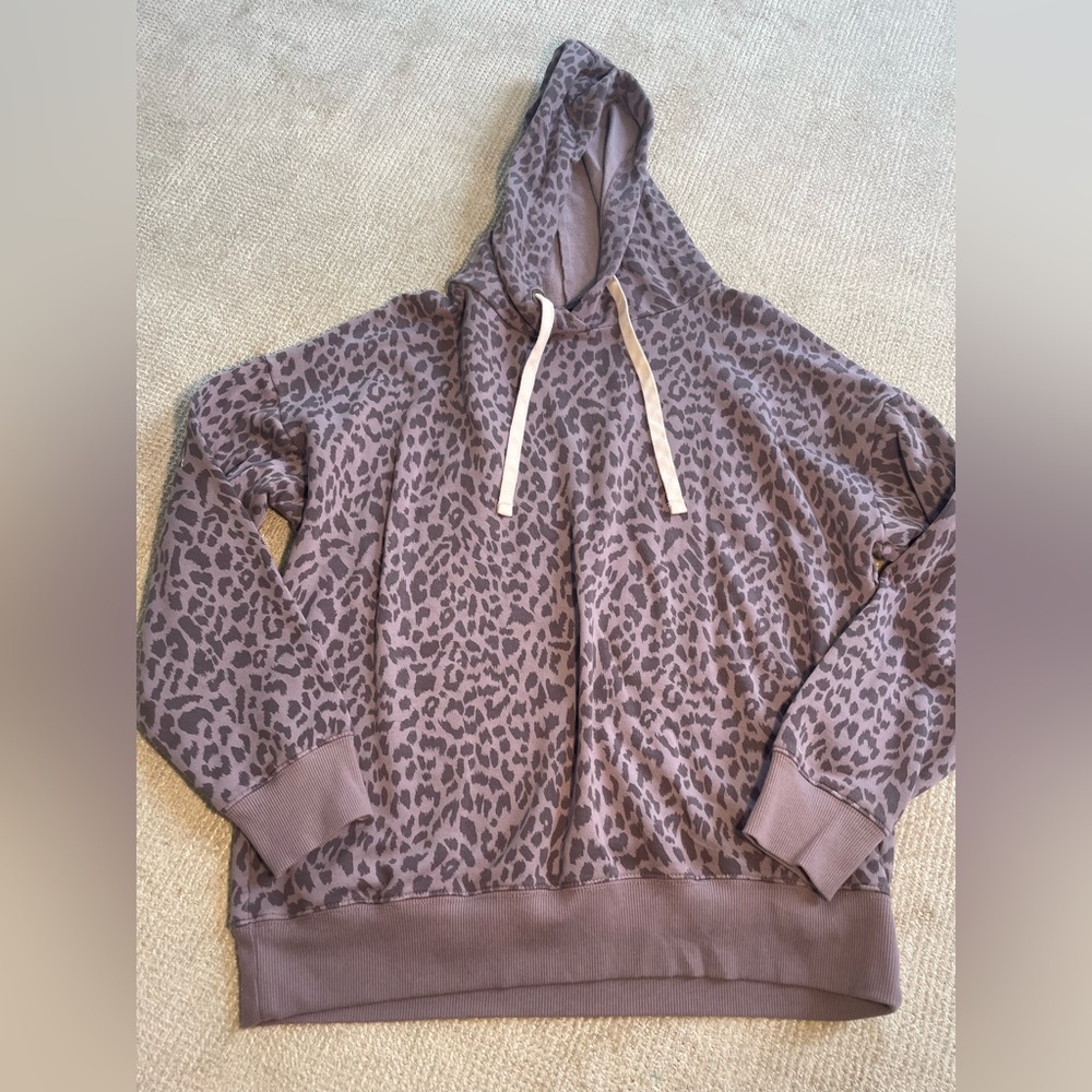 Purple cheetah hoodie